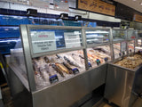 SeafoodCasesOnline.com - CSTM-FSM13248 Fresh Seafood Ice-Only Merchandisers - Combination Full-Service Back and Grab & Go Front Mobile Clam Bars