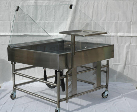 MIT4836M-FSK-SS-TM 4’ Full-Service Mobile Ice Table With Scale Stand and Tilt Feature